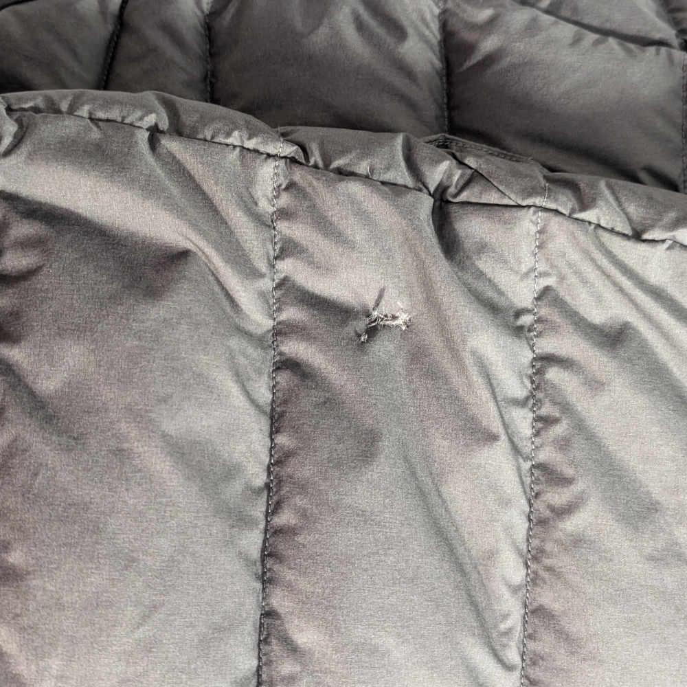 Cole Haan ZEROGRAND Women's Long Insulated Button Up Gray Puffer Jacket Size L - Picture 6 of 15